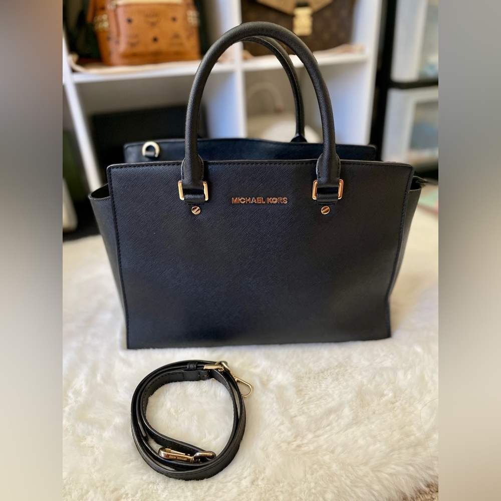 Michael Kors Large Selma Zip-Top Satchel